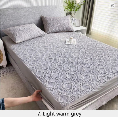 Waterproof Quilted Mattress Protector with Elastic Corners — 2-in-1
