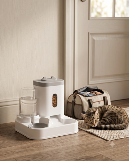 PawStation™ — 2-in-1 Automatic Food & Water Dispenser for Pets
