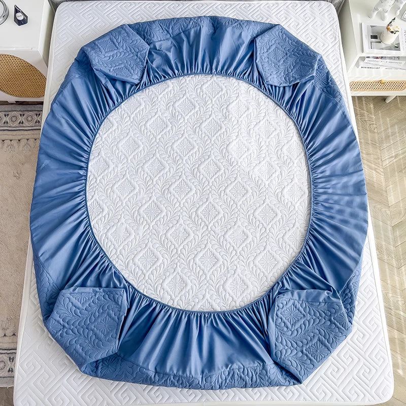 Waterproof Quilted Mattress Protector with Elastic Corners — 2-in-1