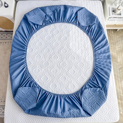 Waterproof Quilted Mattress Protector with Elastic Corners — 2-in-1