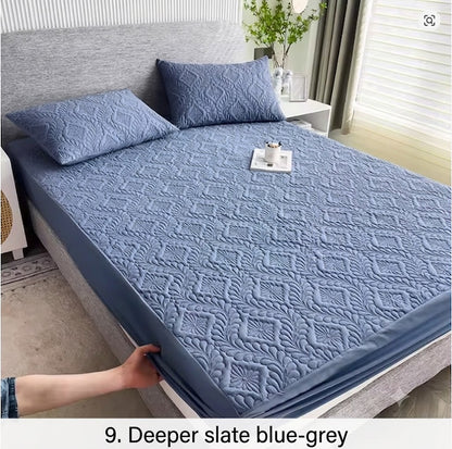 Waterproof Quilted Mattress Protector with Elastic Corners — 2-in-1