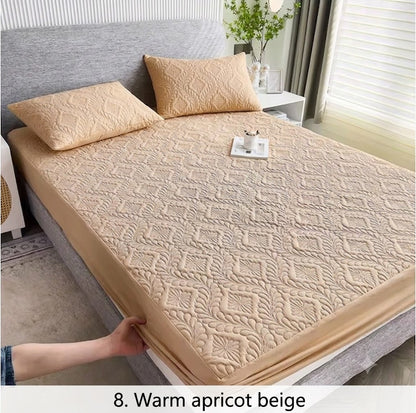 Waterproof Quilted Mattress Protector with Elastic Corners — 2-in-1